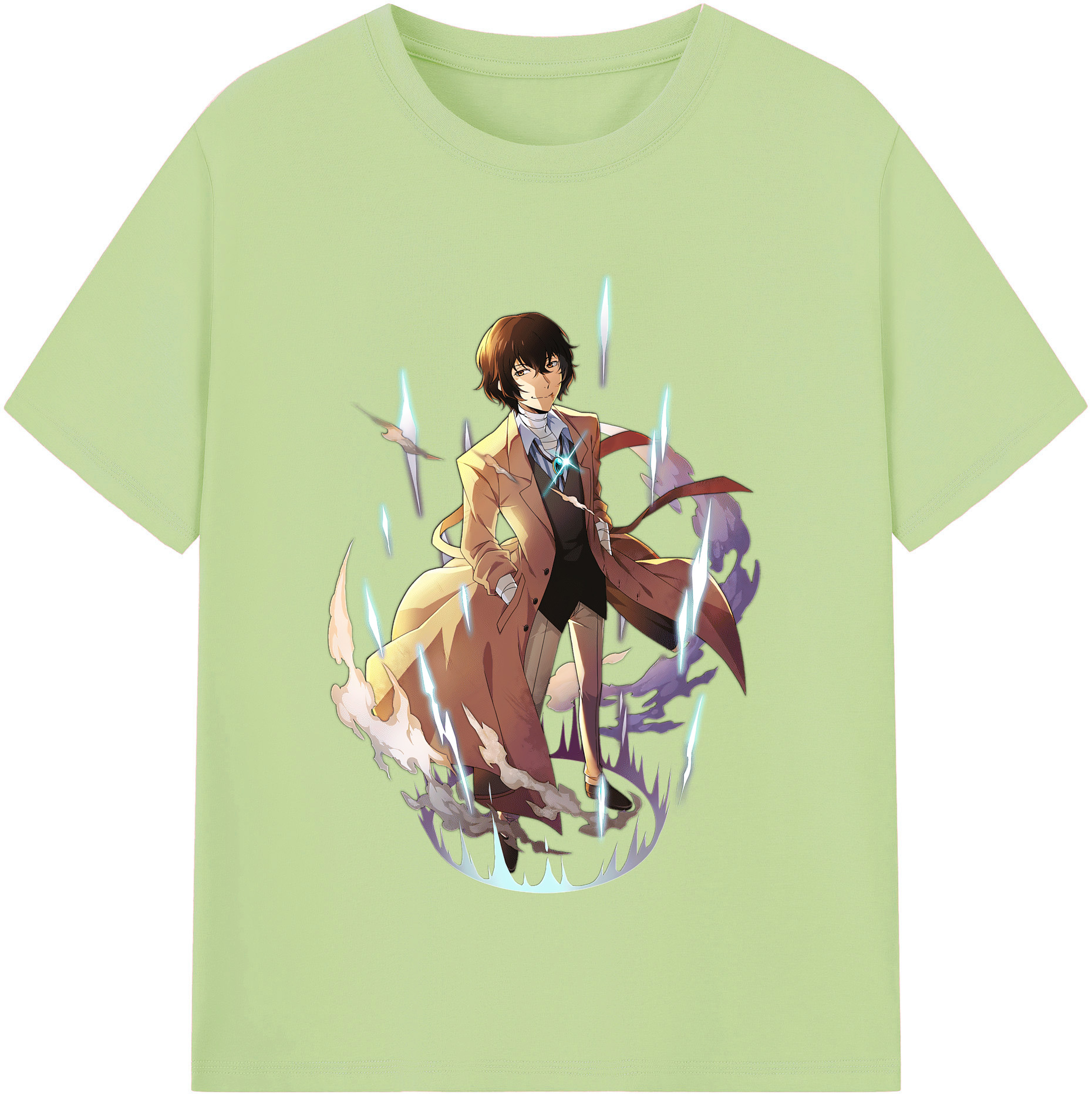 （画像用） 文豪ストレイドッグス Bungo Stray Dogs 綿100％半袖Tシャツ（フロントプリント）